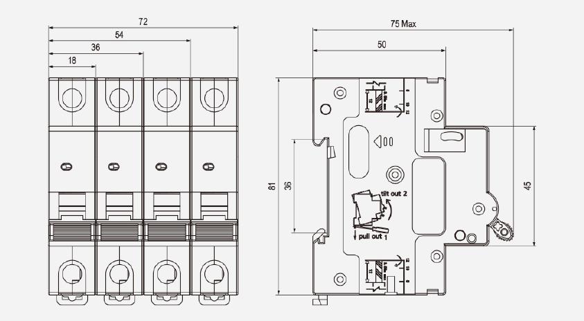 MCB выглядит как размер